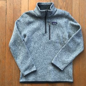 Patagonia Boys’ Better Sweater 1/4 Zip Fleece Sz L
